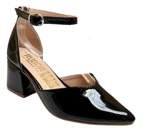 Tacones negros online bajitos