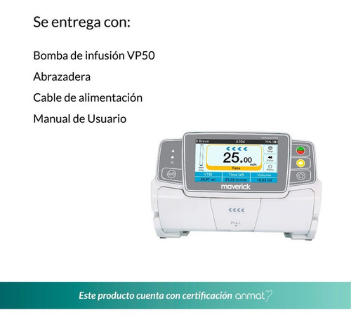 Imagen 5 de 8 de Bomba De Infusión Volumétrica Maverick Vp-50 1 Año Garantía