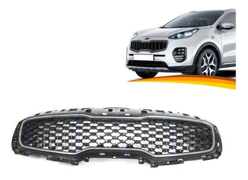 Mascara Para Kia Sportage 2016 2021 Negra Moldura Cromada