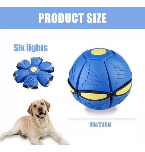 K Pelota Elástica Interactiva Ufo Transformation Ball Glow