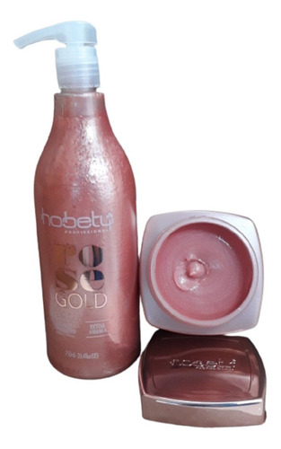 Imagem 9 de 10 de Kit Rose Gold Shampoo 750 Ml + Máscara 750 Gr