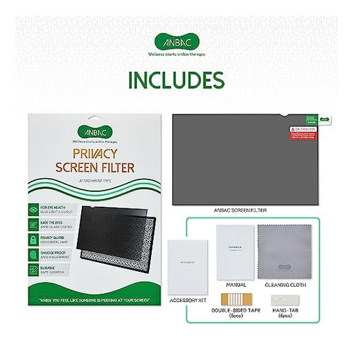 Anbac Protector De Pantalla De Privacidad Para Computadora P