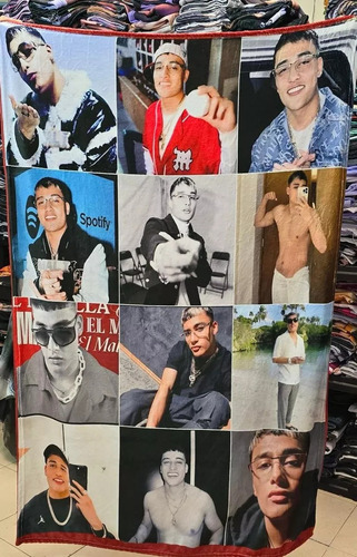 Frazada Cobija Artista El Malilla Collage Suave