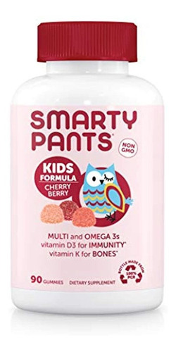 Smartypants Kids Fórmula Cherry Berry Daily Gummy Vitaminas: