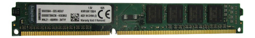 Memoria Ram Kingston Verde Kvr16n11s8/4 Ddr3 Pc3-12800u 1600