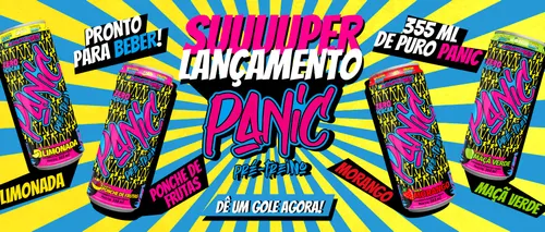 Pré Treino Panic Limonada 355ml Pack 6 Unidades | Adaptogen