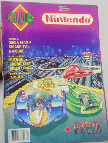 Revista De Coleccion Club Nintendo Año1 No. 5  Abril De 1992