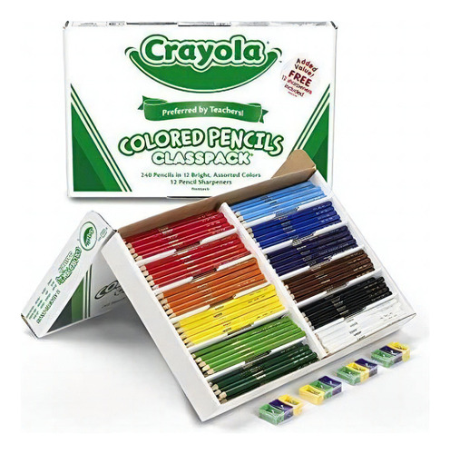 Paquete De Clase A Granel De Lápiz De Color Crayola, 12 Colo