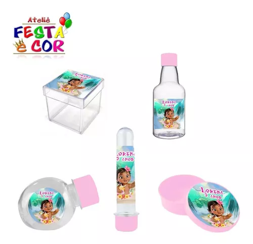 Kit 60 Itens Lembrancinhas Personalizadas Moana Baby