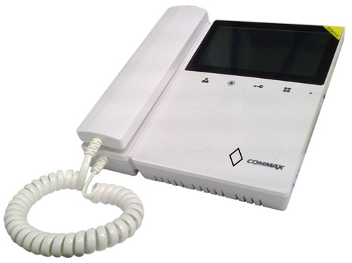Kit Video Portero Commax Monitor 4.3 Pulgadas Interfon Color Blanco Y Gris