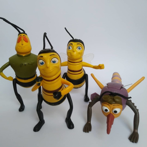 Lote De 4 Juguetes De  Bee Movie  (mc Donald's)