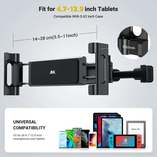 Soporte Para Reposacabezas De Coche Ahk Para Tabletas iPad P