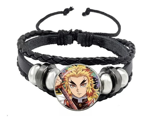 Manilla Kyojuro Rengoku Demon Slayer Kimetsu Yaiba Pulsera