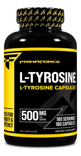 L-tirosina L-tyrosine Primaforce 500mg 180 Cápsulas