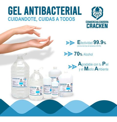Imagen 3 de 9 de Gel Antibacterial Para Manos Desinfectante 500 Mililitros