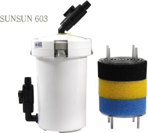 Filtro externo Canister 400 L/h para acuarios de hasta 80 litros de voltaje 127 V