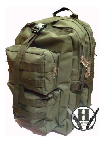 Mochila Tactica Cqb Molle Verde Krd Reforzada  Moc-01v