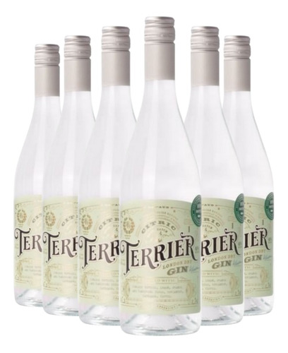 Gin Terrrier Citric London Dry Caja X 6 X 750ml. 