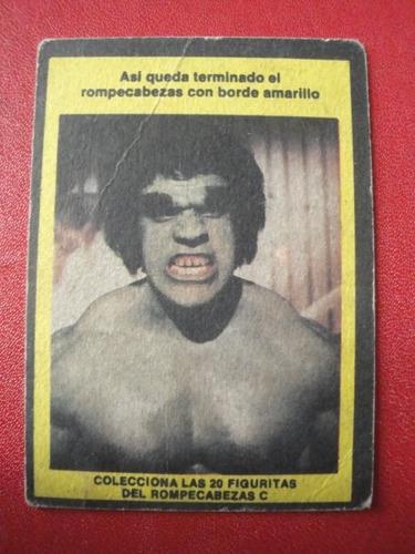 Figuritas El Increible Hulk Año 1979 Nº 4