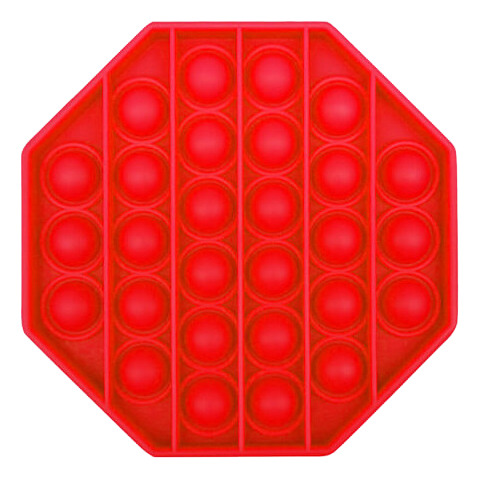 Brinquedo Pop It Octogonal Vermelho Fidget Toy