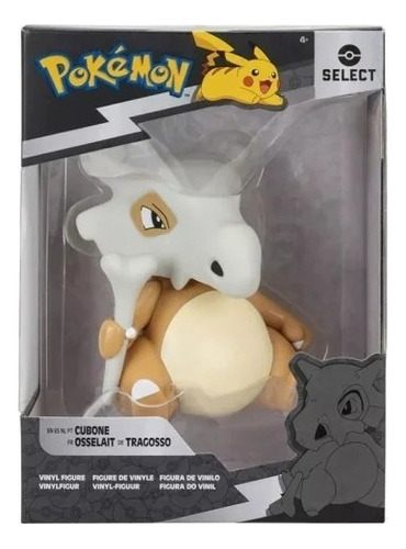 Boneco de vinil Cubone de 10 cm Pokémon Select