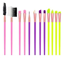 Comprar Set X 12 Pinceles Brochas Maquillaje Ushas Fluo 