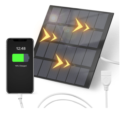 Cargador Solar Usb De 1,5 W, Panel 6 V, Teléfonos Portátiles