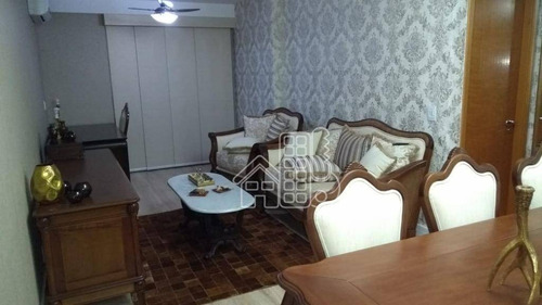 Apartamento Com 2 Dormitórios À Venda, 90 M² Por R$ 750.000,00 - Icaraí - Niterói/rj - Ap3380