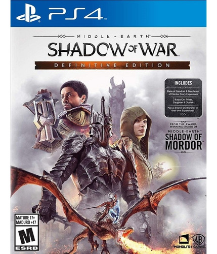 Middle Earth Shadow Of War Definitive Edition - Ps4