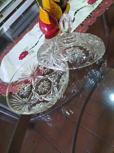 Imagen 8 de 8 de Bombonera Con Tapa De Cristal. Nueva!