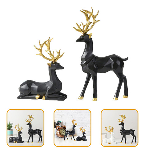 Nuevo Adornos De Origami Con Forma De Alces, 2 Unidades