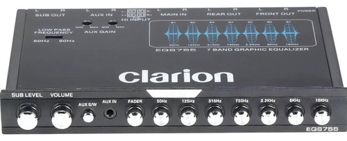 Ecualizador Grafico Clarion Eqs755 - 7 Bandas Eq 8 Volts Rca