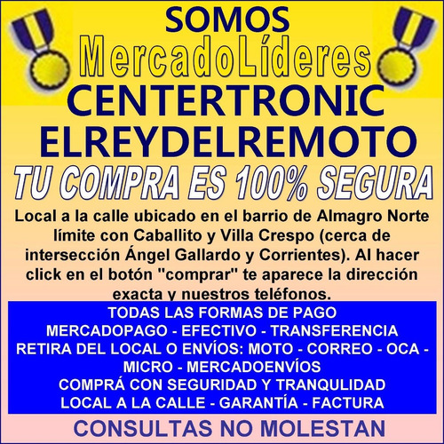 Imagen 3 de 5 de Control Remoto Aire Acondicionado Delonghi Recco Rca Hitachi