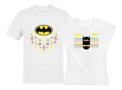 Playeras Dúo De Parejas Batman Superheroes