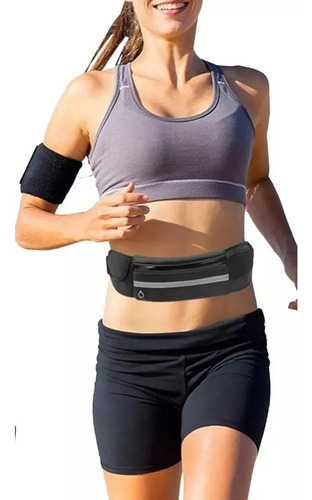 Riñonera Porta Celular Ajustable Deporte Running Neoprene 