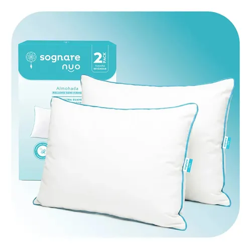Sognare Nuo almohada 2 pack tamaño estándar relleno semi firme