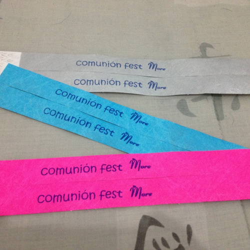 Pulseras Papel Tyvek Para Eventos