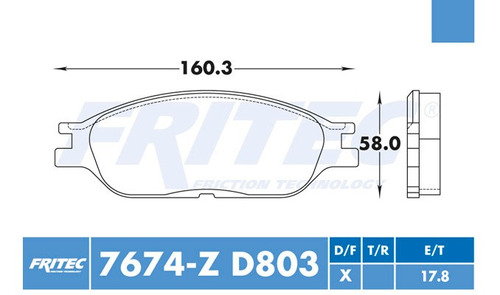 Balatas Delantero Ford Windstar 2003 3.8l Semimetalicas