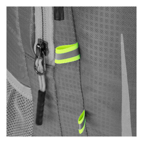 Mochila Spinit Flex 18 Litros Urbana Notebook Reflectivos Color Gris Diseño De La Tela Liso