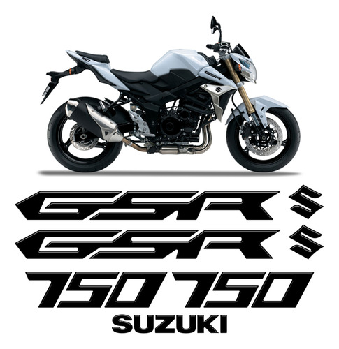 Kit Adesivos Moto Suzuki Gsr 750 Resinado Modelo Original