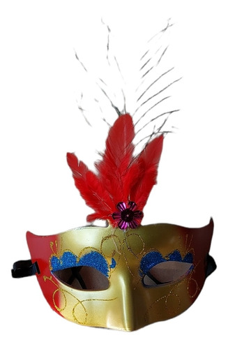 Mascaras Veneciano Disfraz De Fiesta Plumas