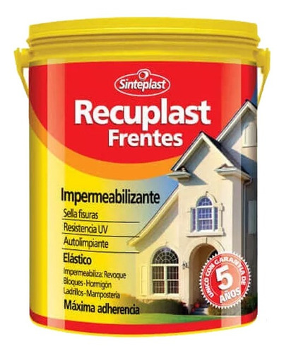 Recuplast Frentes X 20 Lts Bco Impermeabilizate Sinteplast
