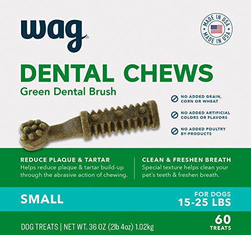 Marca - Wag Dental Dog Treats Para Ayudar A Qkzxl
