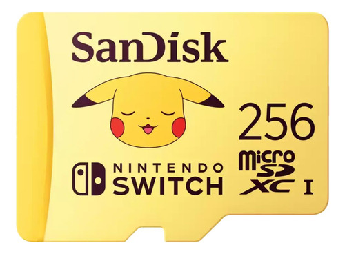 Memoria Microsdxc 256gb Sandisk Pikachu Sdsqxao-256g-gn6zk