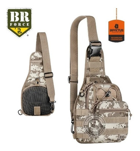 Bolsa/mochila Brforce Bornal Velado Patrulha 7l Dig Original