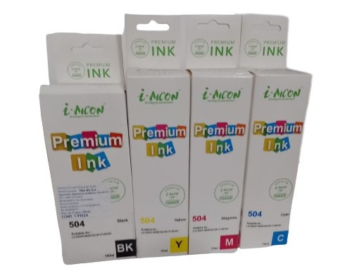 504 Pack De Cuatro Tintas Genéricas Epson