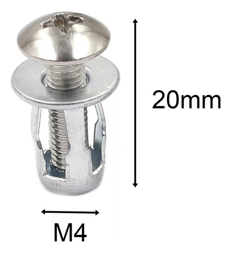 Para 60 Tuercas De Remache En Forma De Pétalo Para Montaje