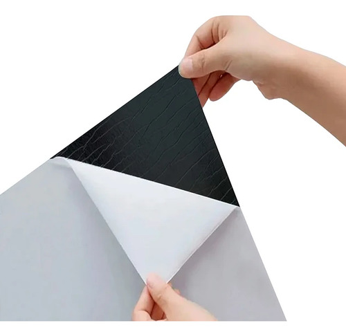 Piso Vinílico Autoadhesivo (1 Unidad 60x60 Cm-1.5 Mm) Joytek Negro Raize Hs017