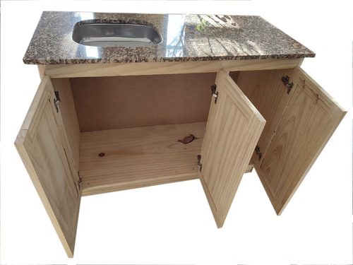Imagen 3 de 8 de Bajo Mesada En Madera Macisa (solo Mueble)