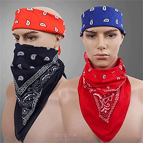 Conjunto Multicolorido De Bandanas Z Dozen Paisley Cowboy Ba